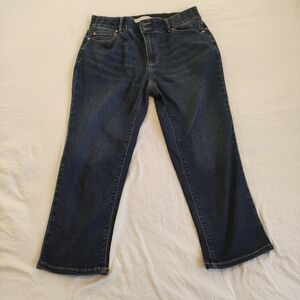Cato Dark Blue Capri Jeans Size 10
